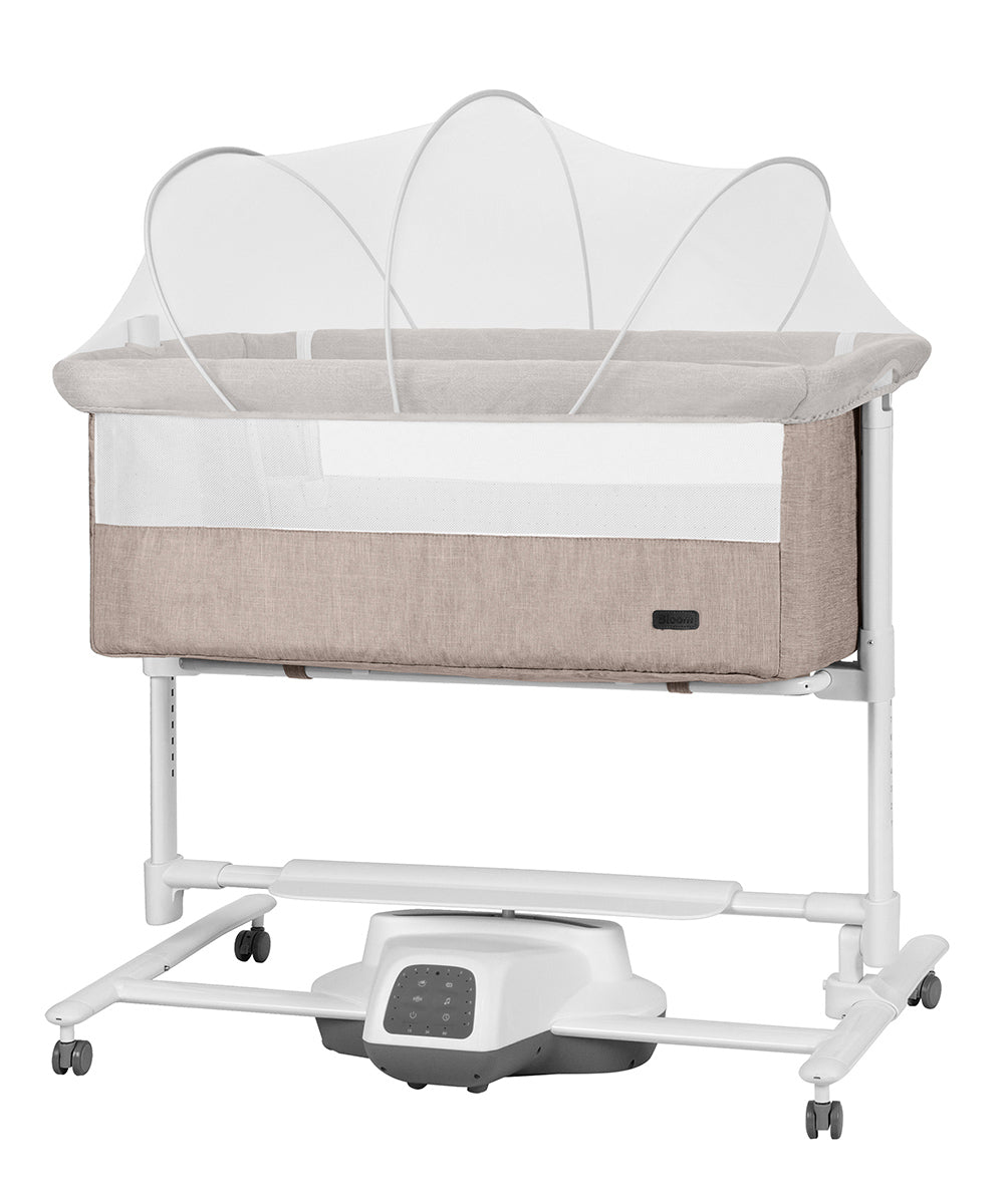 Carrello Bloom 3 az 1-ben elektromos bölcső és babaöböl – Anchor Grey Wooden
