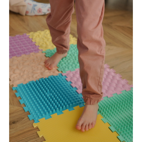 Puzzle Mix Pasztell 10 darabos masszázs szőnyeg