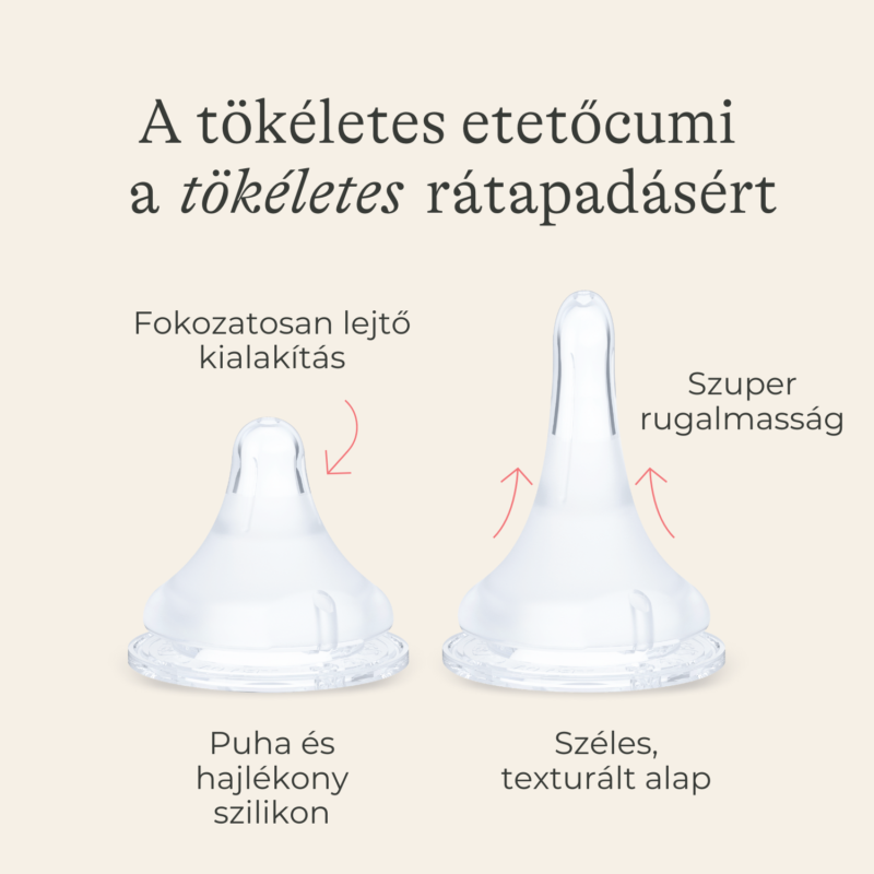 Lansinoh 2 db cumisüveg lassú folyású etetőcumival + 2 db fedéllel, 160 ml
