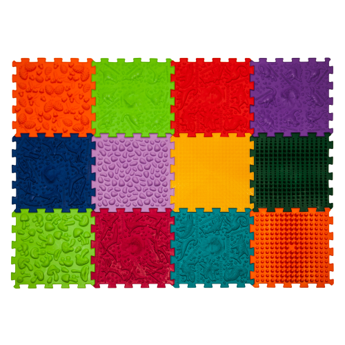 Szenzoros szőnyeg 12 elemből álló Ortek Dinoszauruszok Puzzle