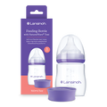 Lansinoh Cumisüveg lassú folyású etetőcumival + fedéllel, 160 ml
