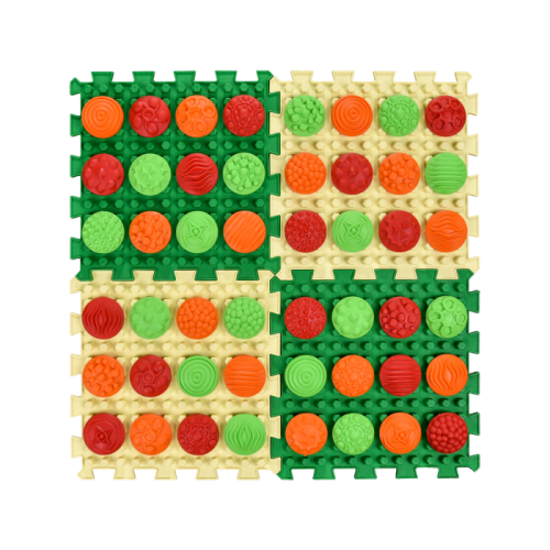 Ortek Mix Puzzle 4 elemből álló masszázs szőnyeg + 4 készlet „Minta” modul-rész
