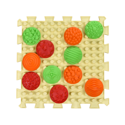 Ortek Mix Puzzle 4 elemből álló masszázs szőnyeg + 4 készlet „Minta” modul-rész