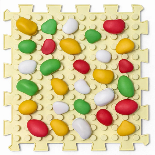 Ortek Mix Puzzle 8 elemből álló masszázs szőnyeg + „Kavicsok”