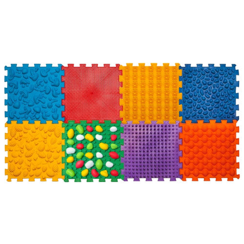 Ortek Mix Puzzle 8 elemből álló masszázs szőnyeg + „Kavicsok”