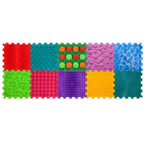 Ortek Mix Puzzle 10 elemből álló masszázs szőnyeg + „Minták” ajándékba