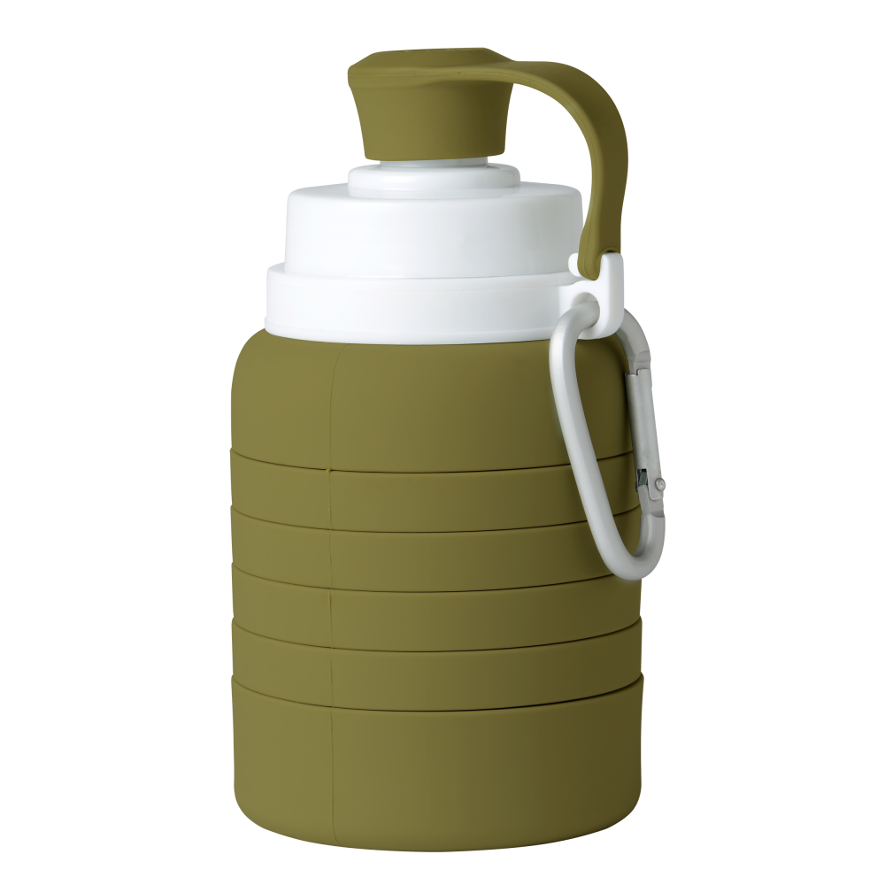 Mininor összecsukható szilikon kulacs 200/500ml (Szín: moha)