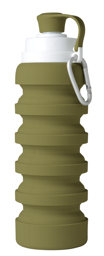 Mininor összecsukható szilikon kulacs 200/500ml (Szín: moha)
