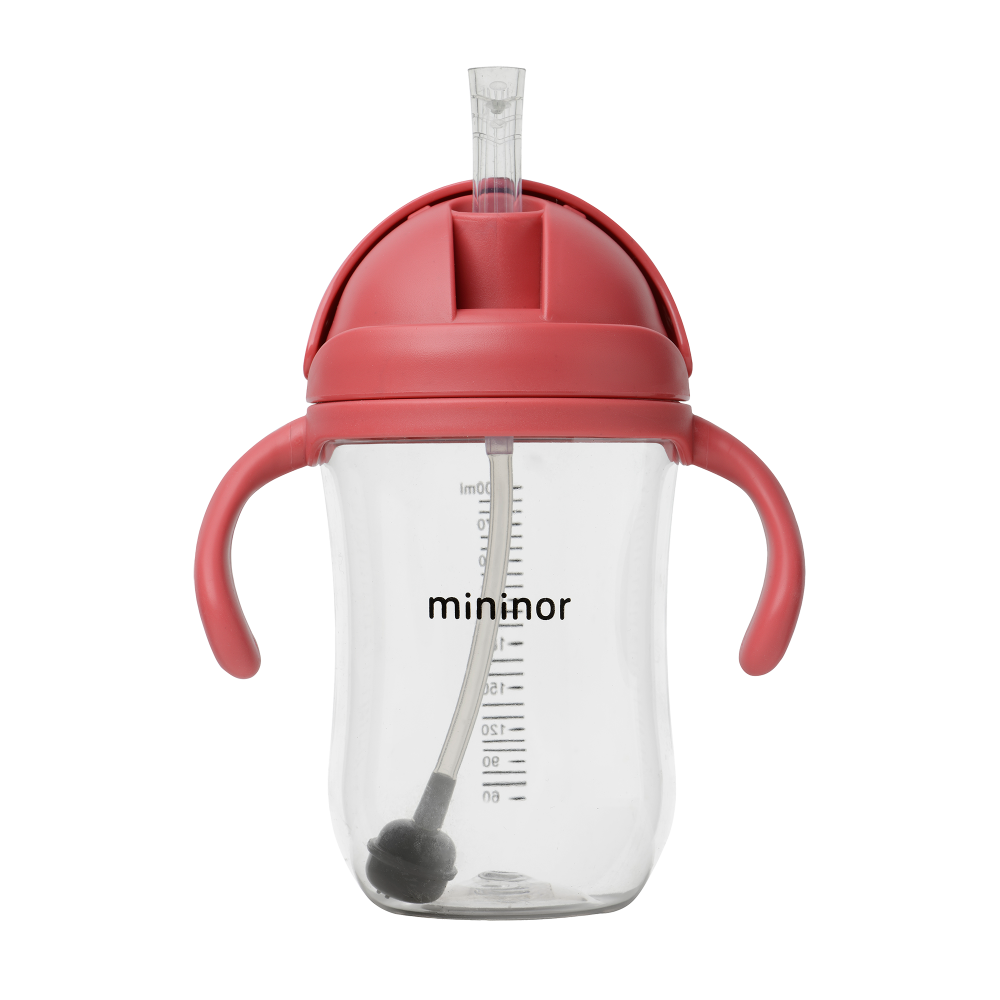 Mininor szívószálas itatópohár 330 ml (Szín: égkék)