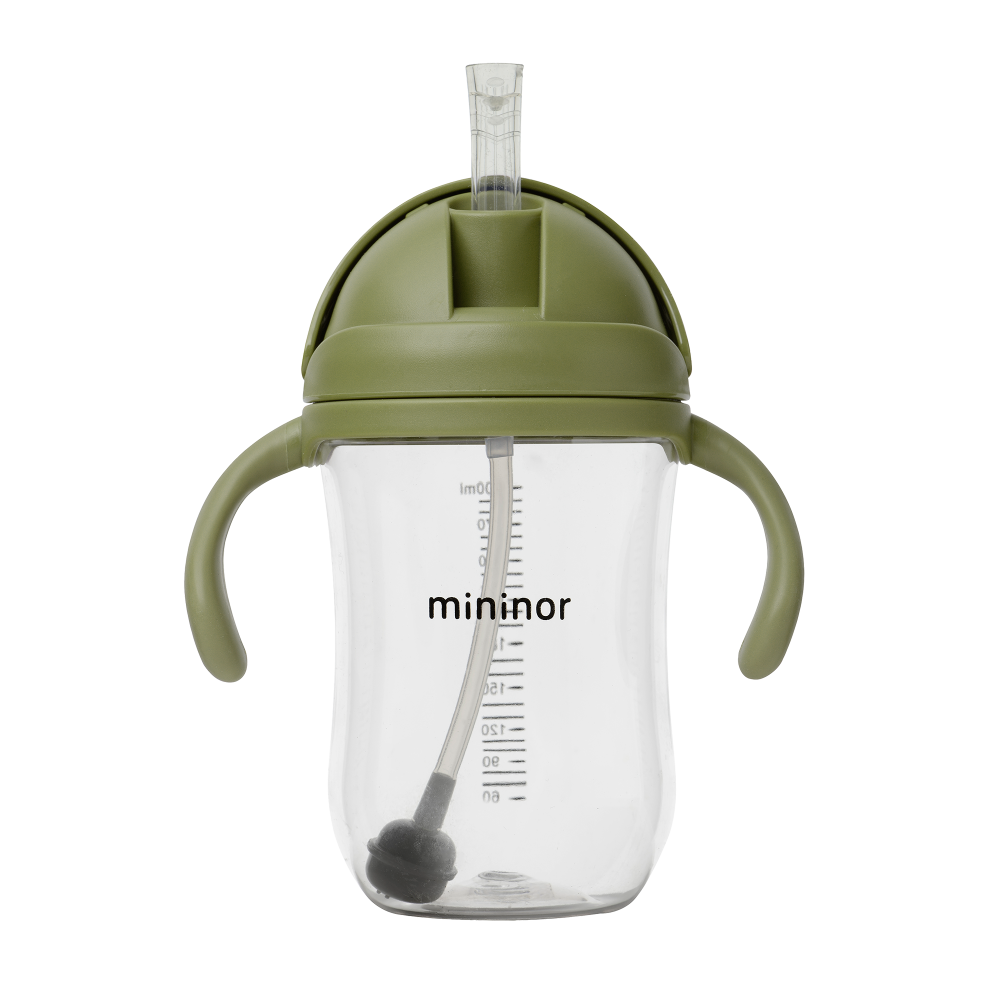 Mininor szívószálas itatópohár 330 ml (Szín: égkék)