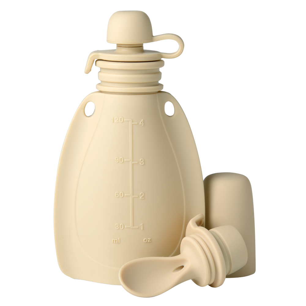 Mininor smoothie tartó kanállal 120 ml (Szín: bézs)