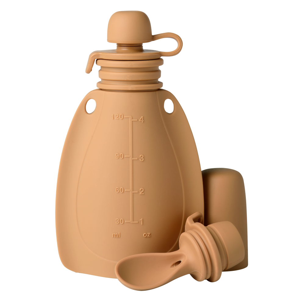 Mininor smoothie tartó kanállal 120 ml (Szín: barna)