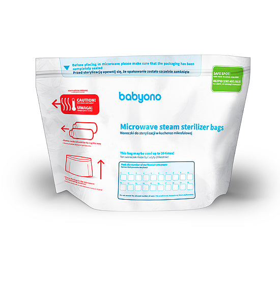 BabyOno TAKE CARE mikrohullámú sterilizáló tasak – 5 db