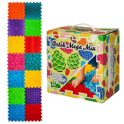 Szenzoros szőnyeg 14 elemből álló Mega Mix puzzle