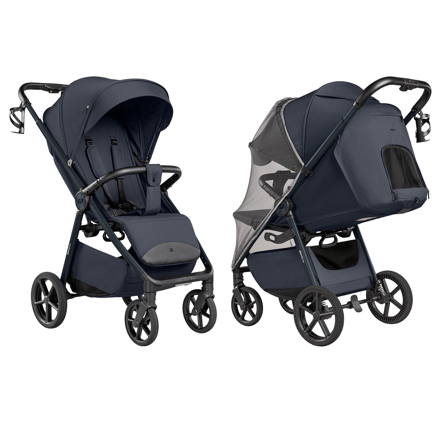 Carrello Bravo Lite Deluxe sport babakocsi – Midnight Blue (CRL-5529)