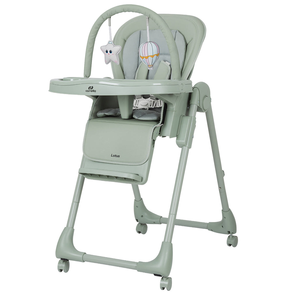 Carrello Lotus multifunkciós etetőszék és pihenőszék – Noa Green (CRL-12101)