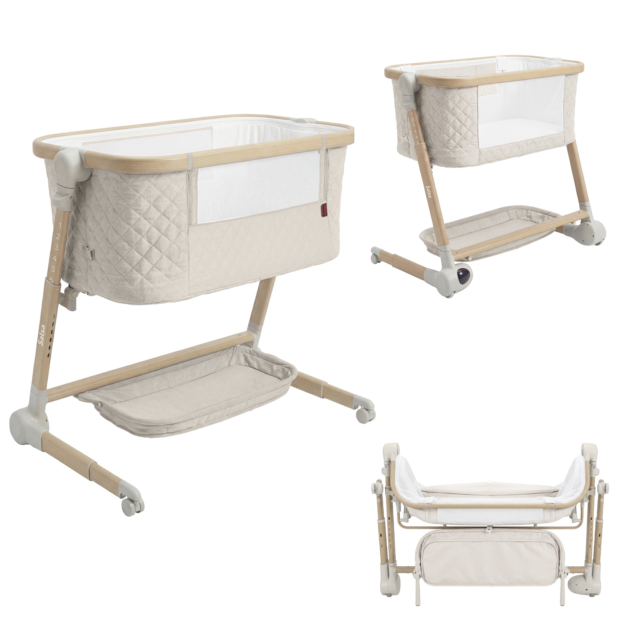 Carrello Salsa Elektromos Bölcső és Babaöböl – Cremio Beige (CRL-16507)