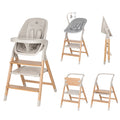 Carrello Ergo 4 az 1-ben etetőszék és tanulótorony (0-110 kg) - Linen Beige (CRL-16701)