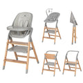 Carrello Ergo 4 az 1-ben etetőszék és tanulótorony (0-110 kg) - Nordic Grey (CRL-16701)