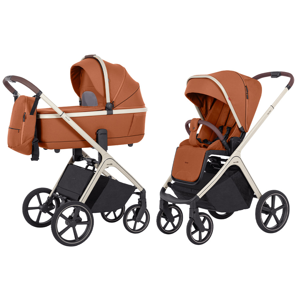 Carrello Vector 2 az 1-ben babakocsi – Coral Orange (CRL-6550)