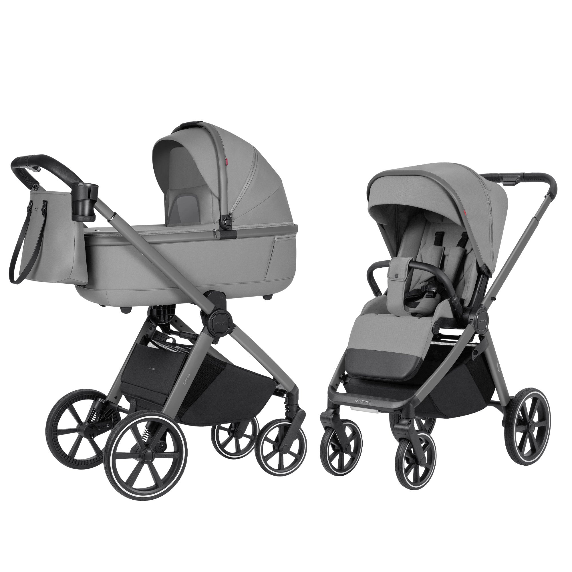 Carrello Omega 2 az 1-ben babakocsi – Cliff Grey (CRL-6531)