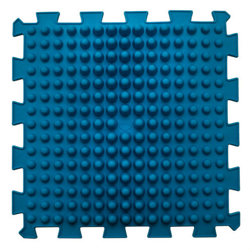 Puzzle Mix 9 elemből álló ortopédiai masszázs szőnyeg Kék