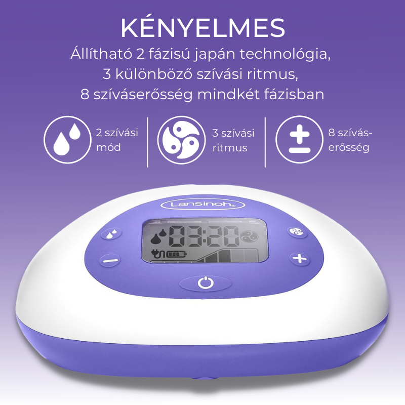 Lansinoh 2 az 1-ben elektromos dupla mellszívó