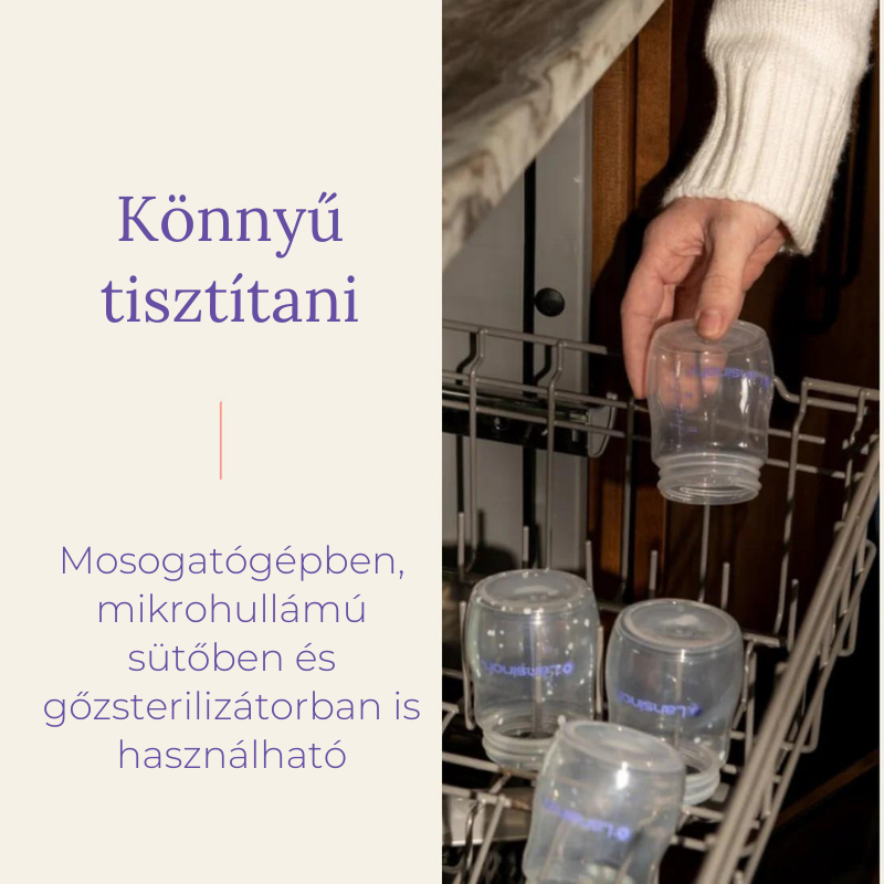 Lansinoh anyatejtároló palack fedéllel 160 ml 4 db