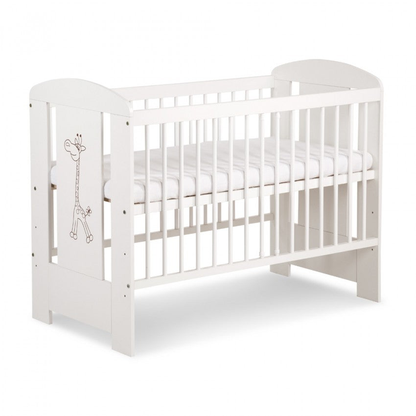KLUPS Safari Zsiráf babaágy 120 × 60 cm – fehér