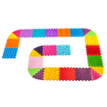 Szenzoros szőnyeg Ortek Puzzle 16 elem + 10 háromszög