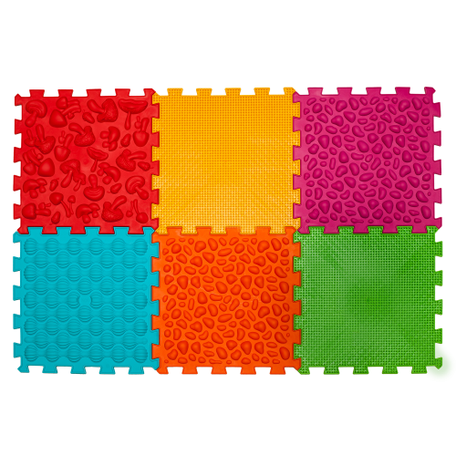 Ortek Mix Puzzle 6 elemből álló masszázs szőnyeg PUHA