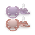 Philips Avent SCF091/43 Ultra Soft cumi 6–18 hó – Lila és Rózsaszín (2 db)