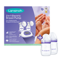 Lansinoh 2 az 1-ben elektromos dupla mellszívó + 2 db 160 ml cumisüveg szettben