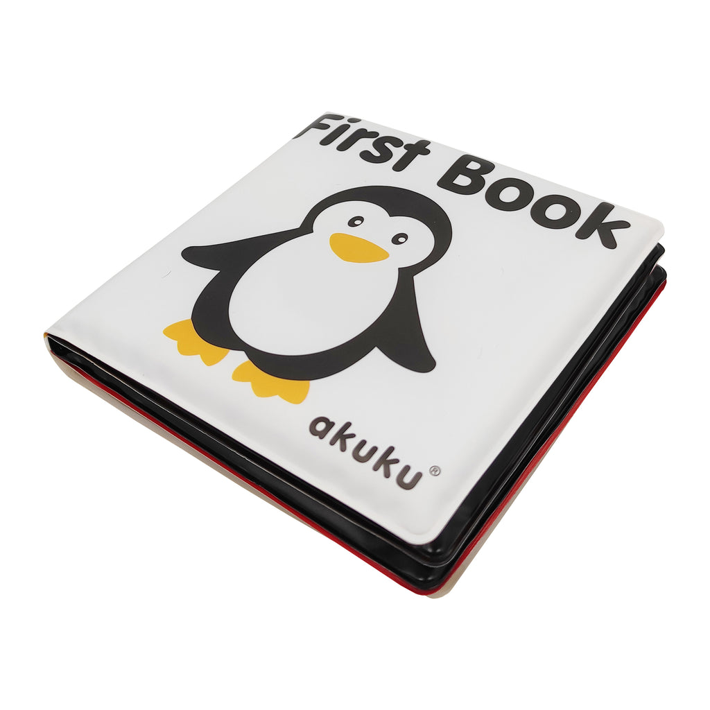 AKUKU First Book puha sípoló fürdőkönyv – 12 × 12 cm
