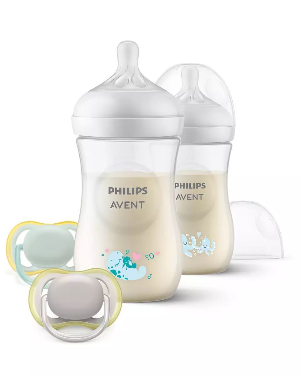 Philips Avent SCD837/11 Natural Response ajándékszett – 2 db 260 ml-es cumisüveg és Ultra Air cumi