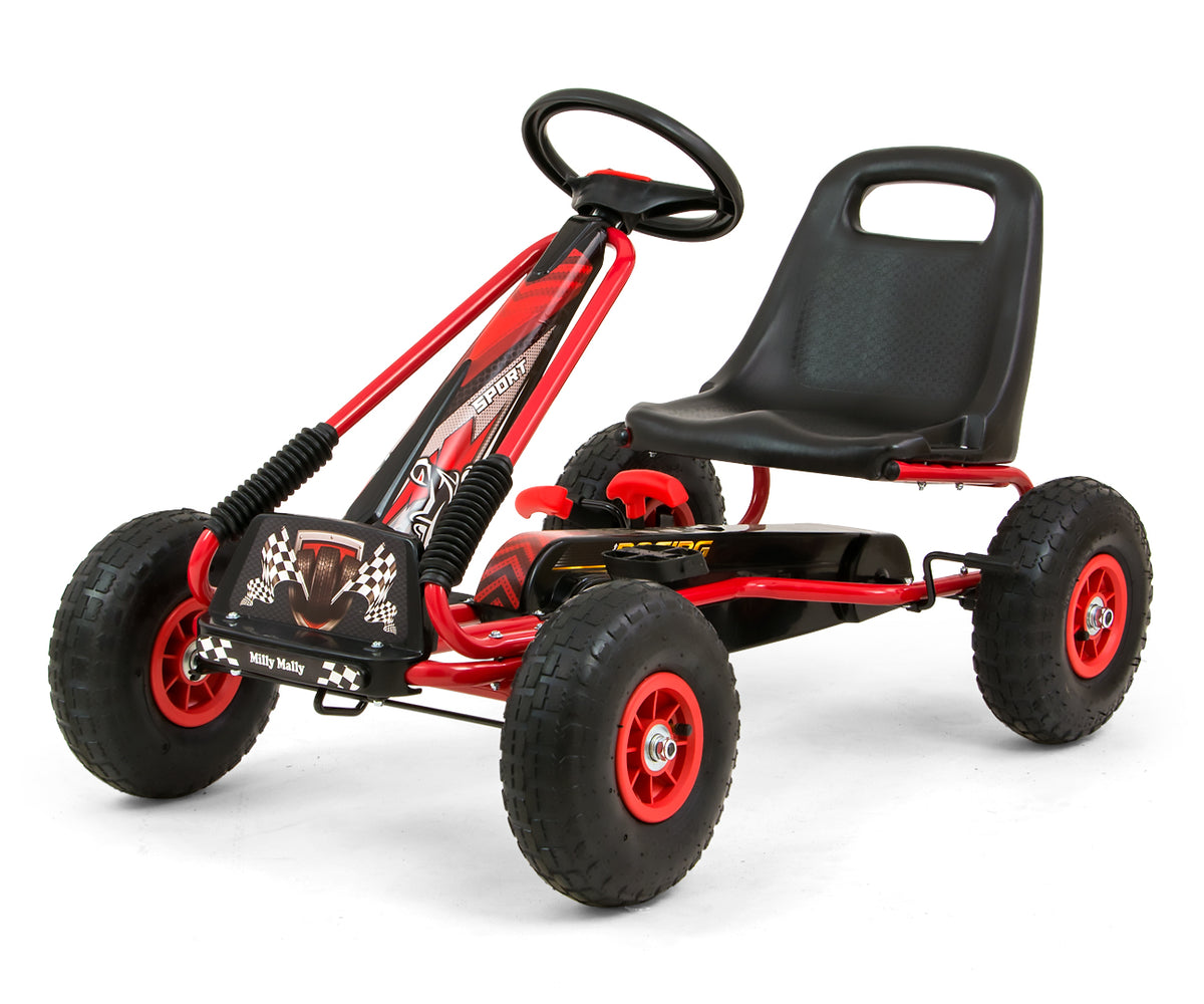 MILLY MALLY Thor pedálos gokart – Piros