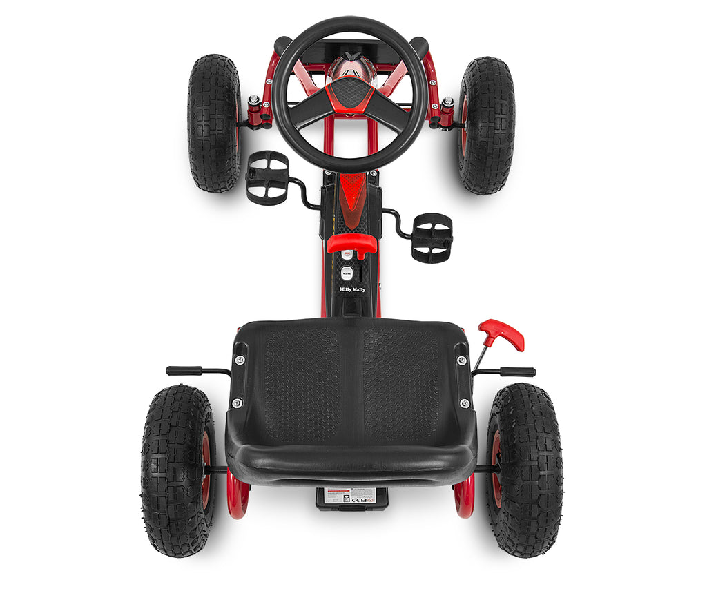 MILLY MALLY Thor pedálos gokart – Piros