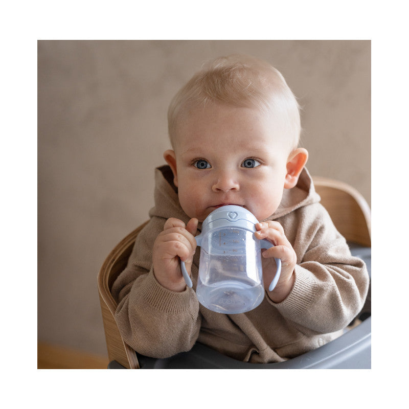 LOVI első itatópohár puha csőrrel 150 ml. kék