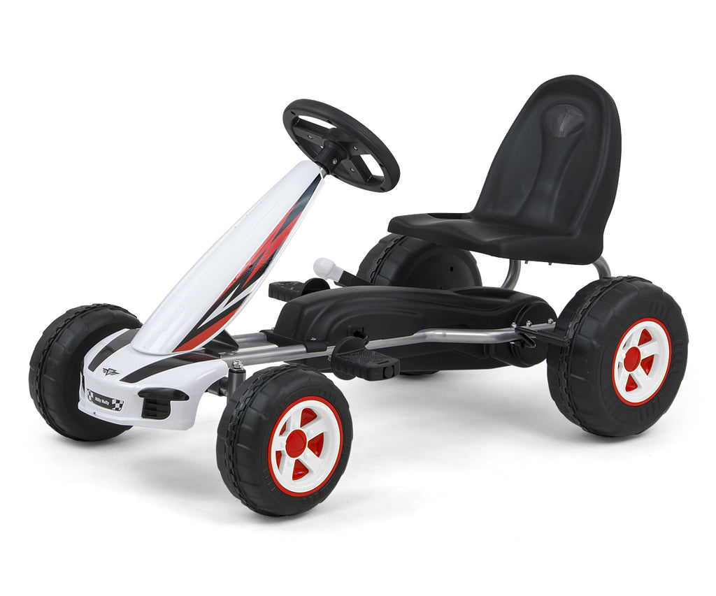 MILLY MALLY Viper pedálos gokart állítható üléssel – Fehér