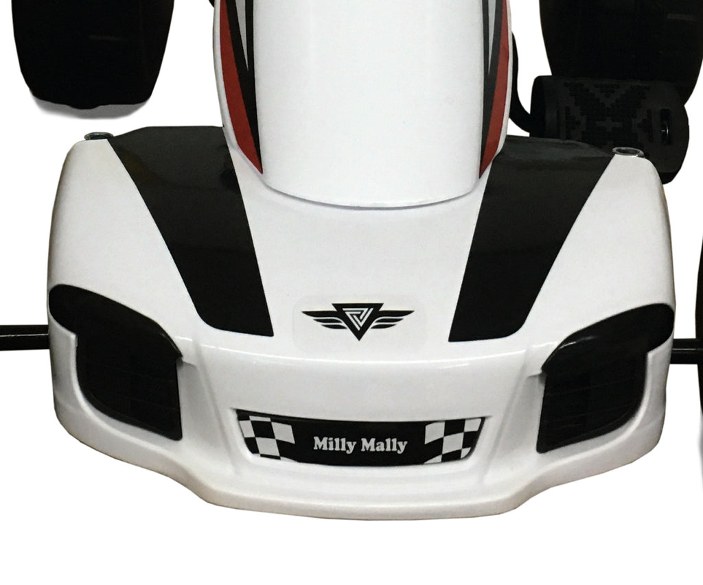 MILLY MALLY Viper pedálos gokart állítható üléssel – Fehér