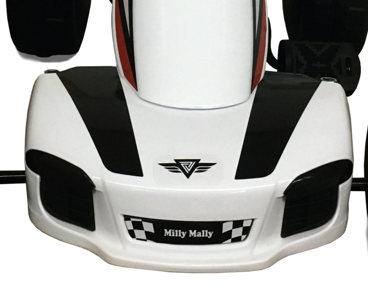 MILLY MALLY Viper pedálos gokart állítható üléssel – Fehér