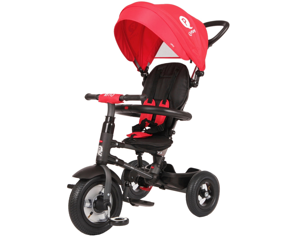 MILLY MALLY Qplay Rito Rubber háromkerekű tricikli – Piros