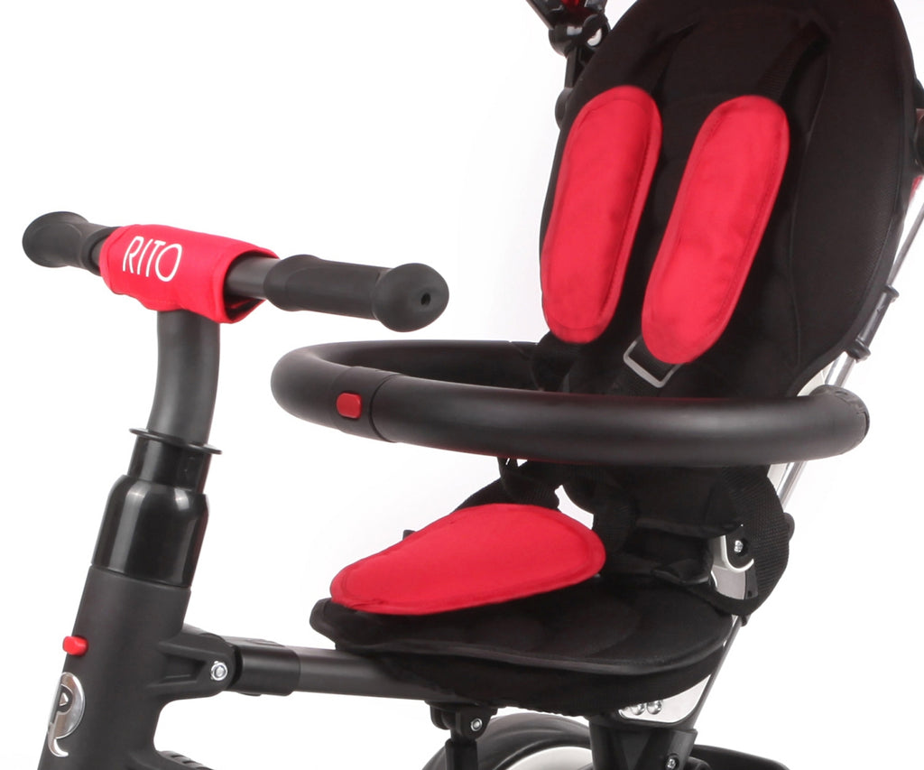 MILLY MALLY Qplay Rito Rubber háromkerekű tricikli – Piros