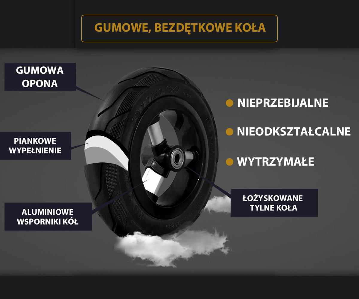 MILLY MALLY Qplay Rito Rubber háromkerekű tricikli – Piros