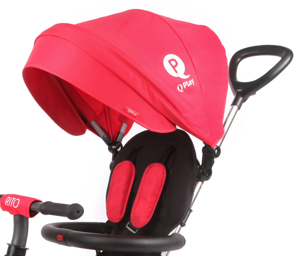 MILLY MALLY Qplay Rito Rubber háromkerekű tricikli – Piros