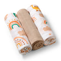 BabyOno szuper puha muszlin textilpelenka 3 db 70×70 cm – bézs