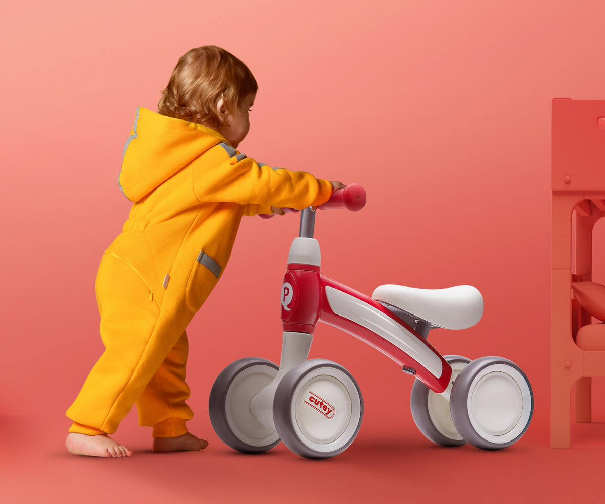 MILLY MALLY Qplay Cutey négykerekű futóbicikli – Piros
