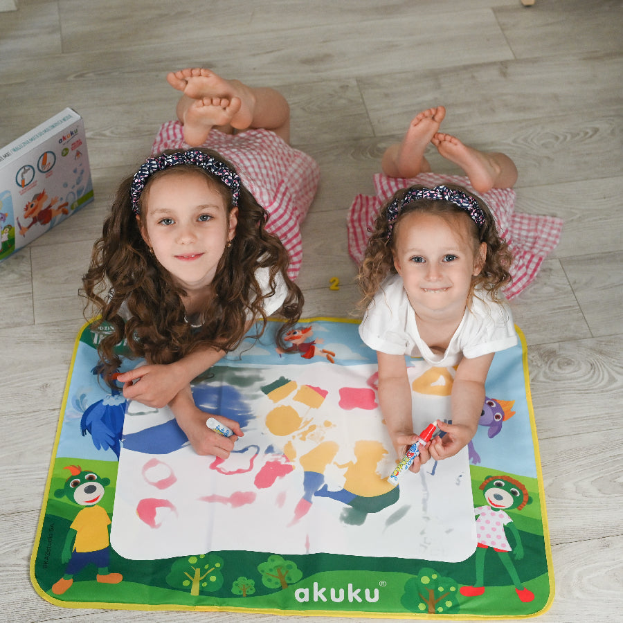 AKUKU mágikus vízzel rajzolható szőnyeg – 76 × 58 cm