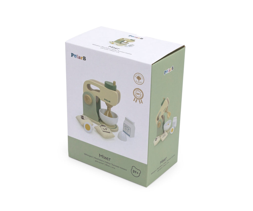 Viga PolarB fa játék mixer – zöld