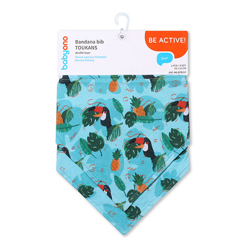 BabyOno Toucans nyálkendő előke – 2 db